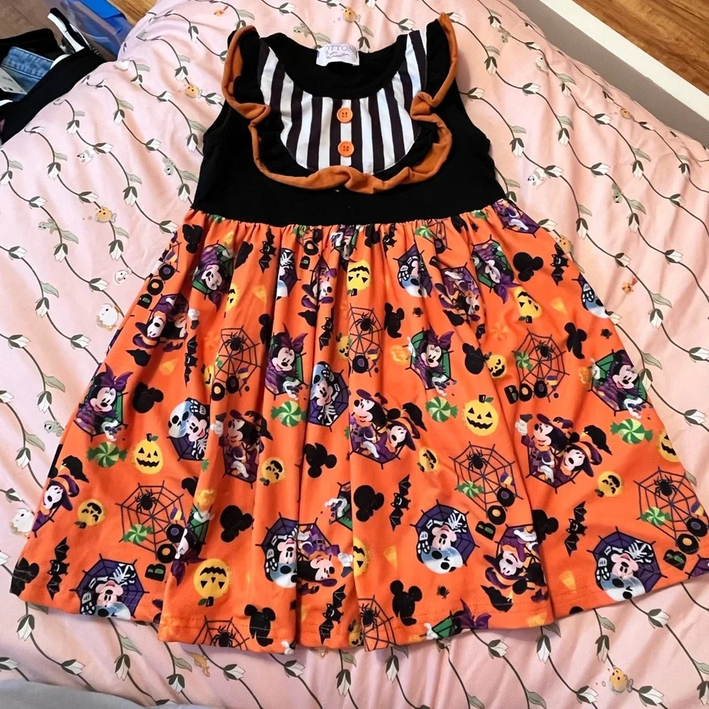 Source Unknown Halloween Costume Dress - Orange and Black